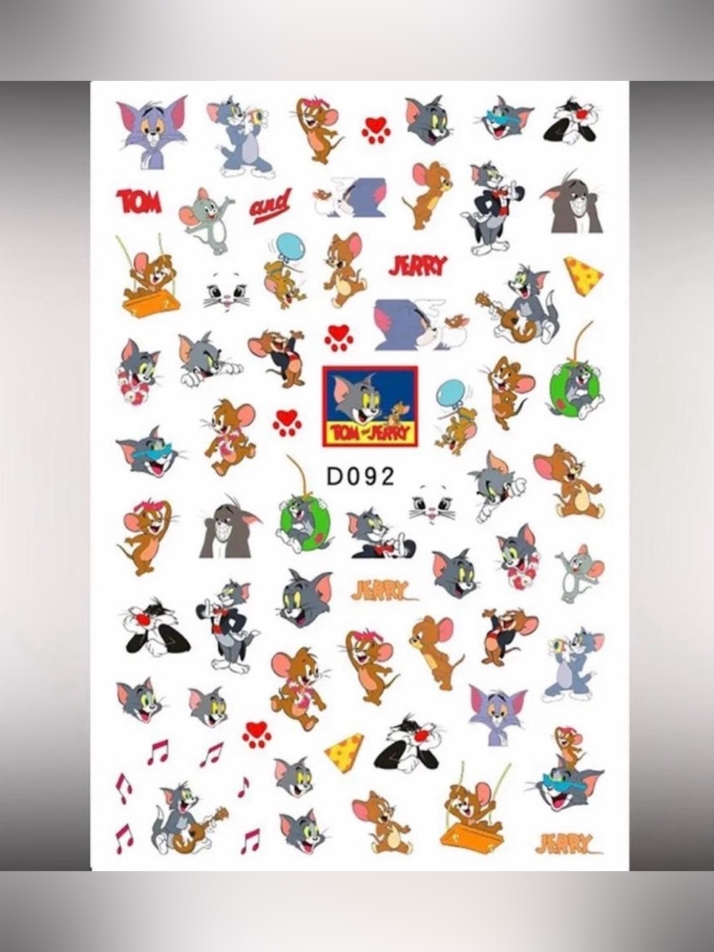 $1 Tom and Jerry Nail Stickers $1 WITH ANY $10 ORDER OR MORE